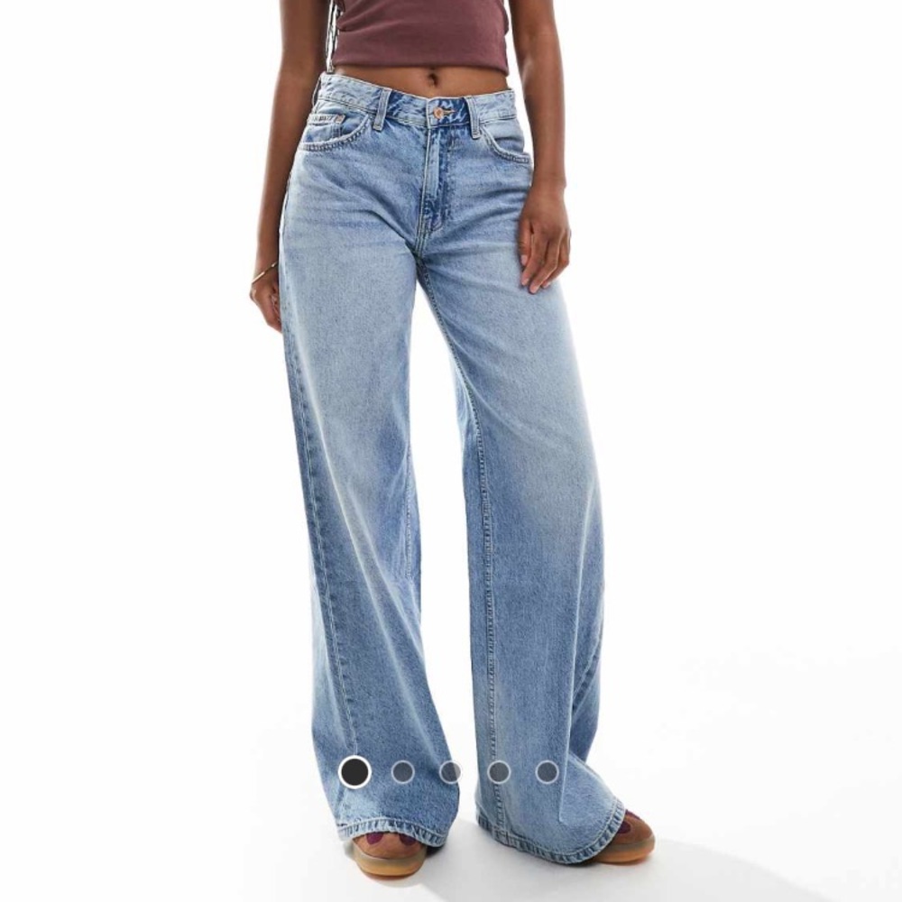 Bershka Light Blue Flare Jeans